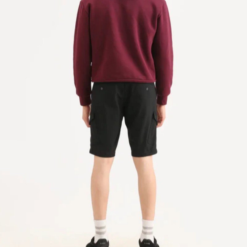 WAY STRETCH CARGO SHORTS TRIPCO-SS26 - BLACK
