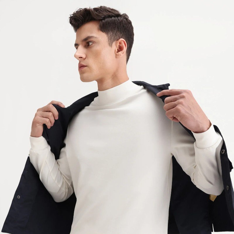 REGULAR FIT PLAIN T-SHIRT MICK - OFF WHITE